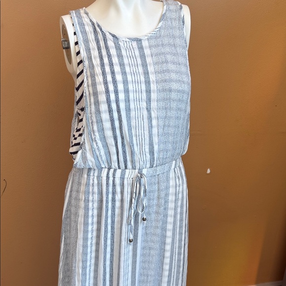 Hummingbird classic beachy contemporary Striped Sleeveless Maxi Dress size M - Picture 6 of 15